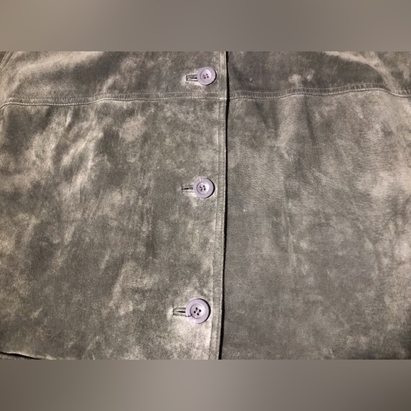 NWOT Vintage Womens Unisex ST JOHNS BAY GREEN OLIVE SUEDE Jacket 3XL Leather Rl - Picture 5 of 13